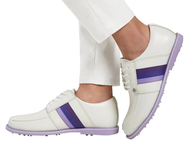 G/Fore Women's Grosgrain Gallivanter Golf Shoe - SNOW/AMETHYST - Golf Anything Canada