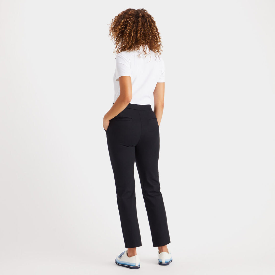 G/Fore Womens Double Knit Cigarette High Rise Trouser - ONYX - Golf Anything Canada