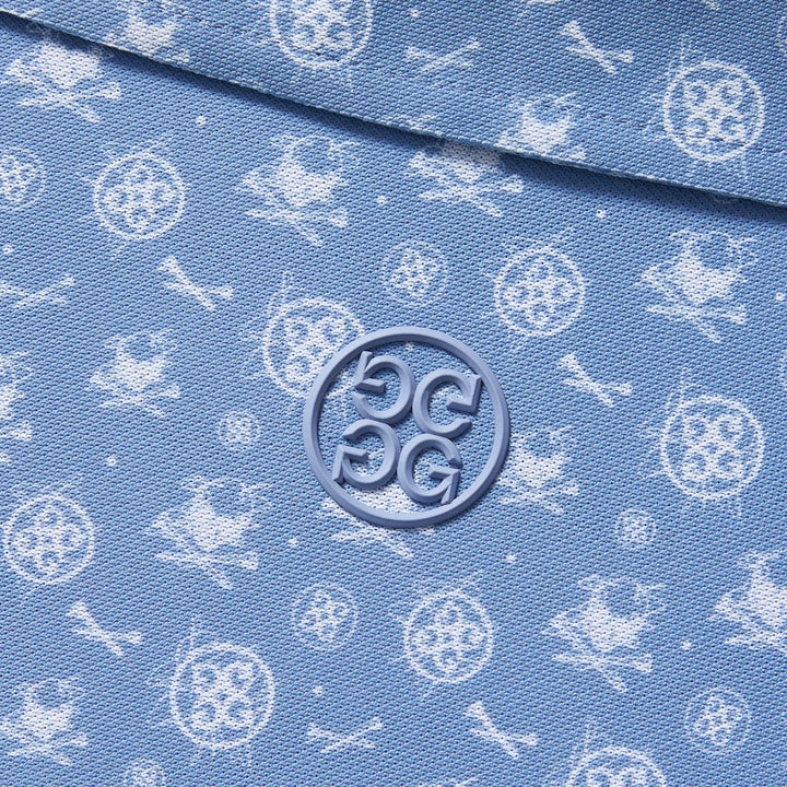 G/Fore Mens Sketch Tech Piqué Polo - COLONY BLUE - Golf Anything Canada