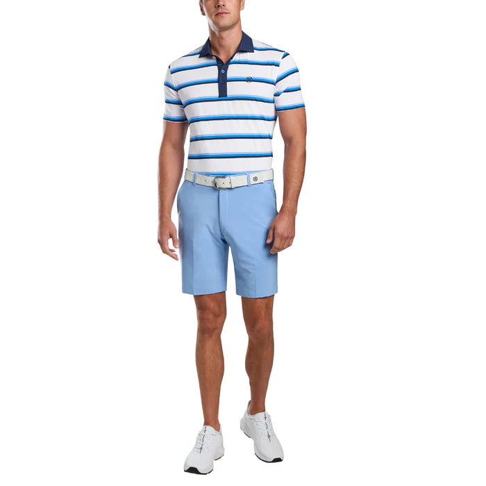 G/Fore Mens Tri Stripe Polo - SNOW - Golf Anything Canada