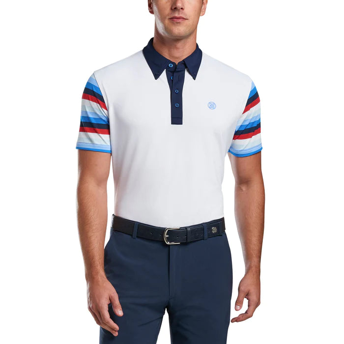 G/Fore Mens Serape Polo - SNOW - Golf Anything Canada