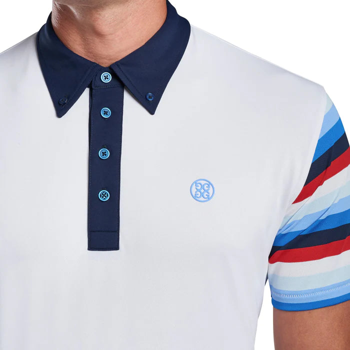 G/Fore Mens Serape Polo - SNOW - Golf Anything Canada