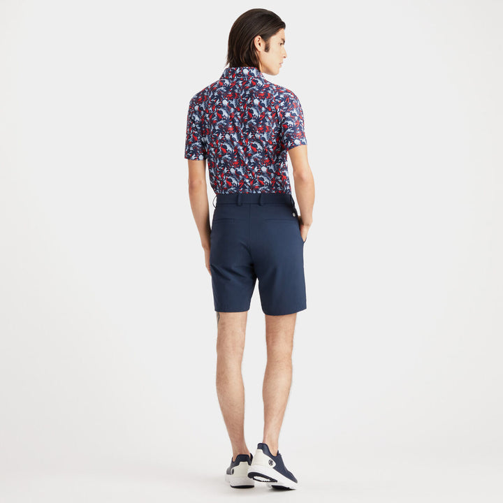 G/Fore Mens Palm Fronds Tech Piqué Slim fit Polo - TWILIGHT - Golf Anything Canada