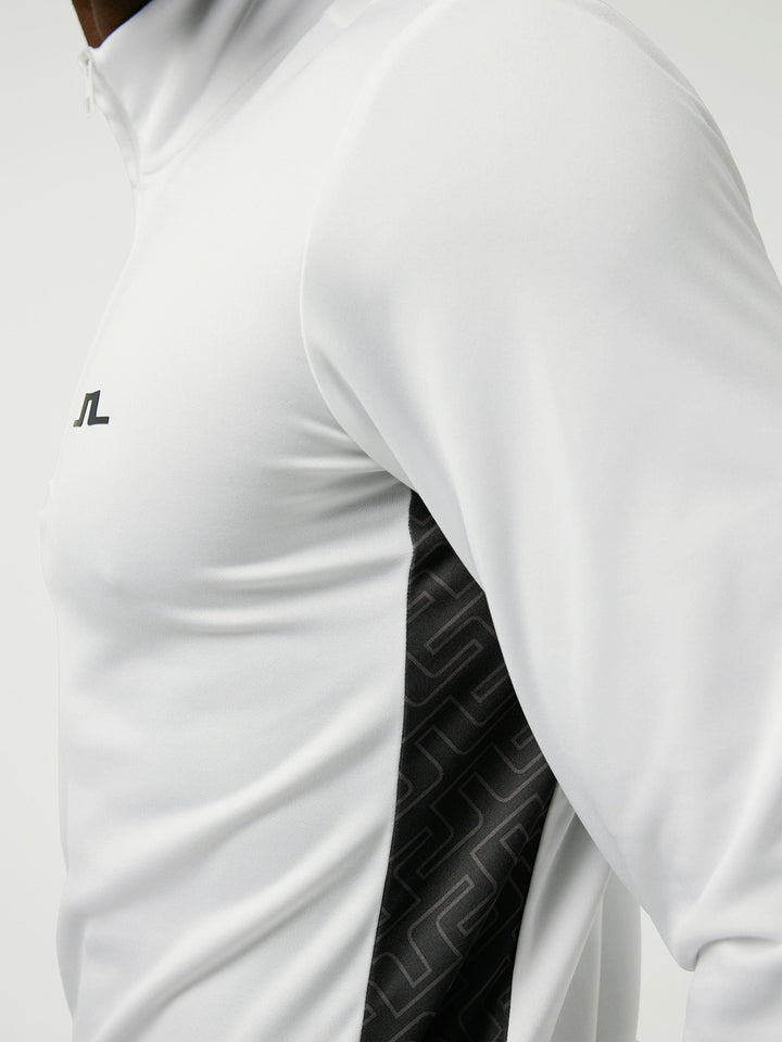 J.Lindeberg Mens Emanuel Golf Mid Layer - BLACK BRIDGE MONOGRAM - Golf Anything Canada