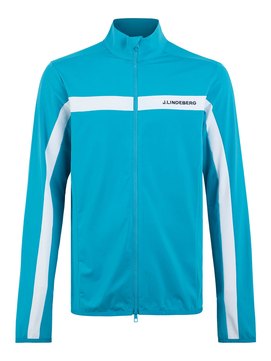 J.Lindeberg Mens Seasonal Jarvis Relaxed Fit Mid Layer - ENAMEL BLUE - Golf Anything Canada