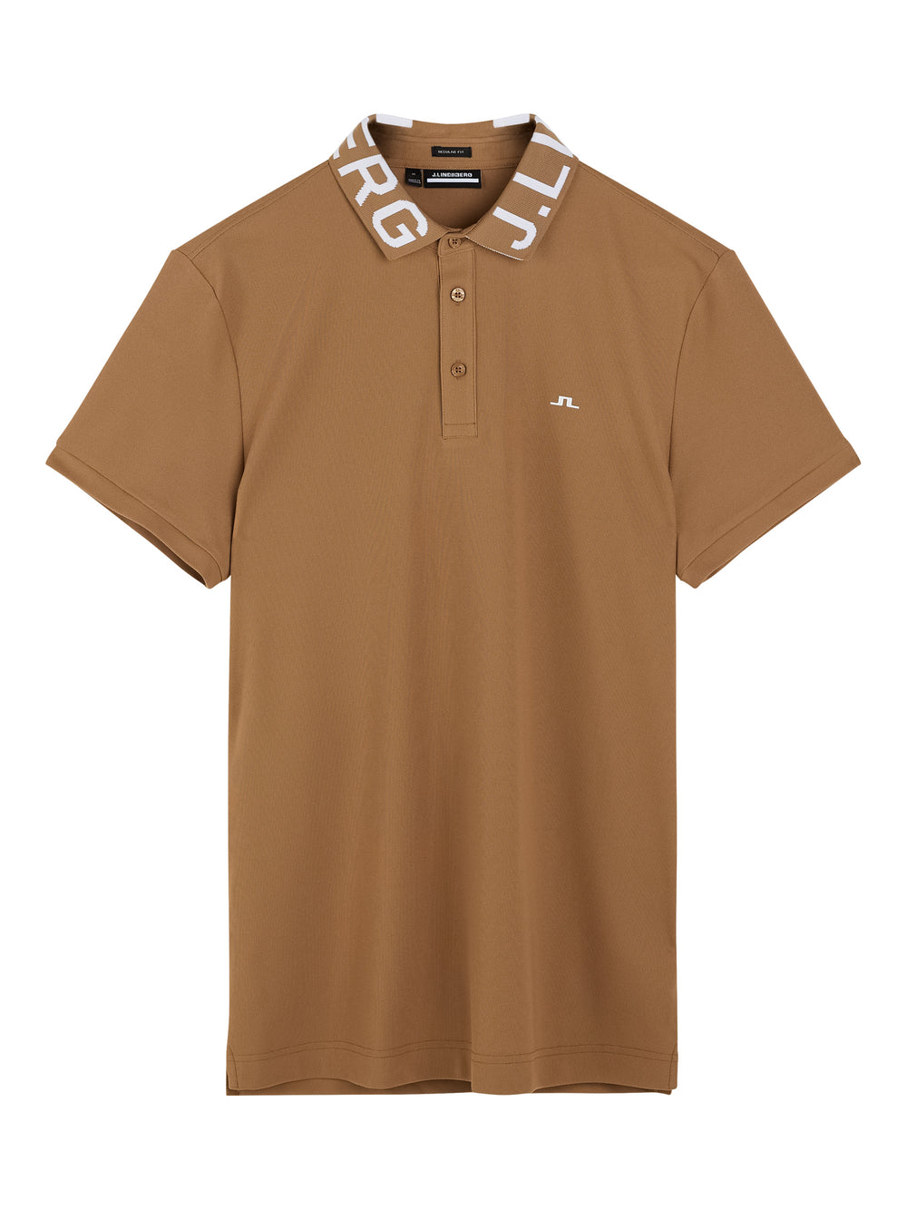 J.Lindeberg Mens Gus Regular Polo - TIGER BROWN - Golf Anything Canada