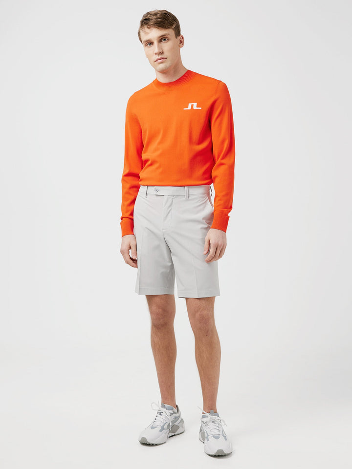 J.Lindeberg Mens Gus Golf Sweater - TANGERINE TANGO - Golf Anything Canada