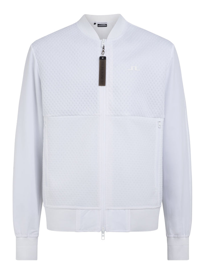 J.Lindeberg Mens Logan Hybrid Golf Jacket - WHITE - Golf Anything Canada