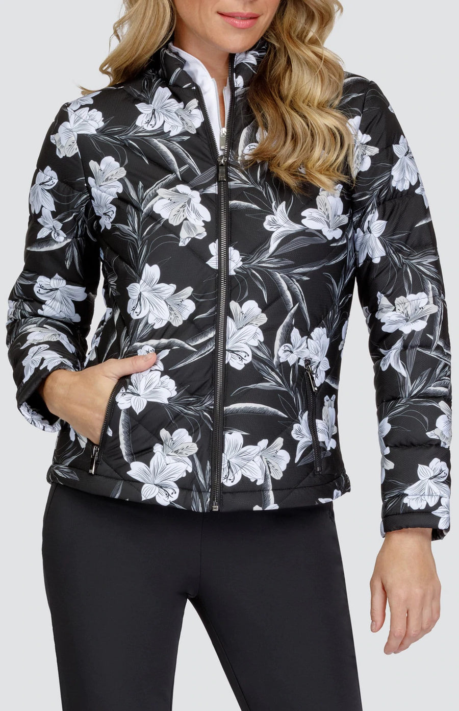 TAIL Activewear Womens Brielle Jacket - ETHEREAL BLOOMS - Golf Anything Canada