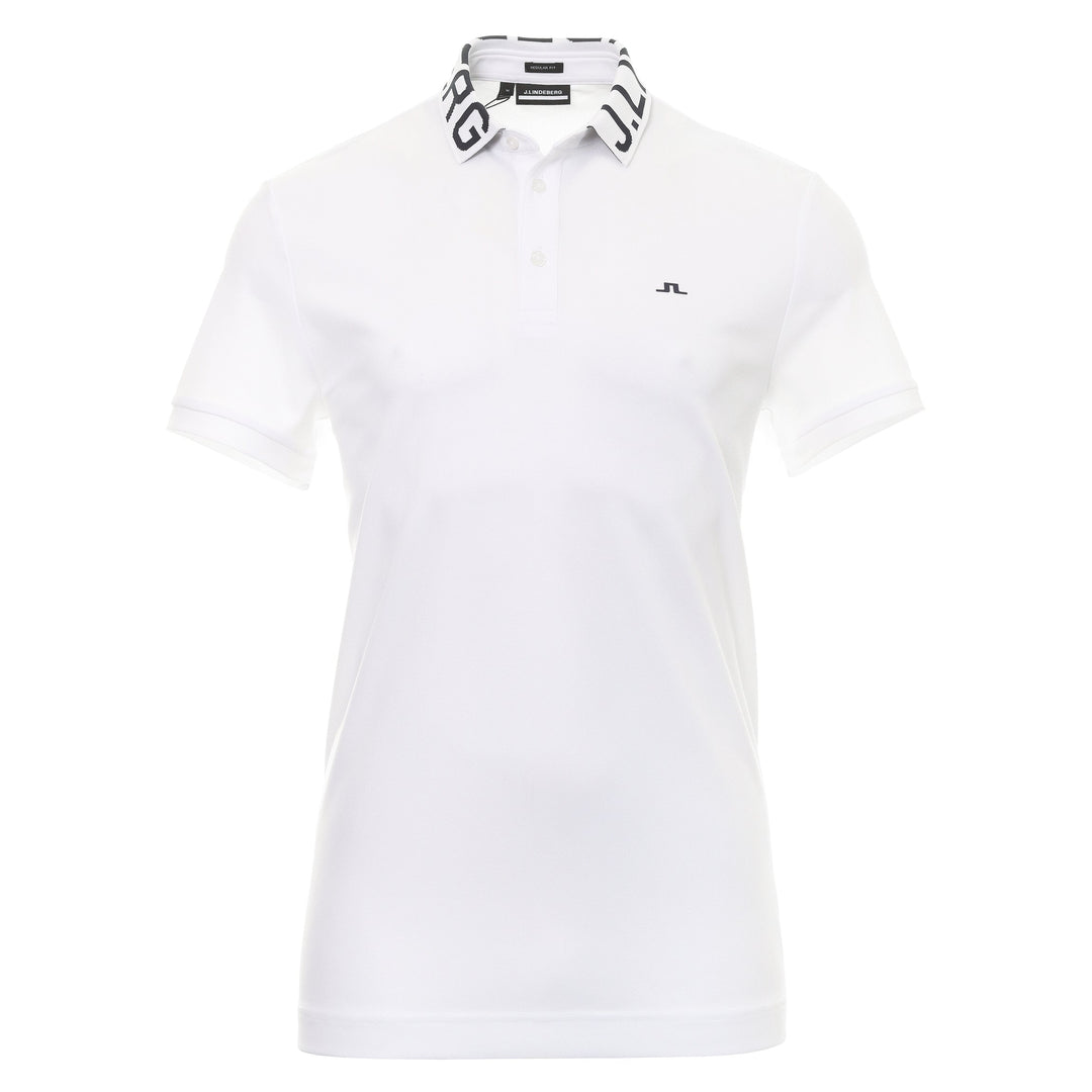 J.Lindeberg Mens Gus Regular Polo - WHITE - Golf Anything Canada