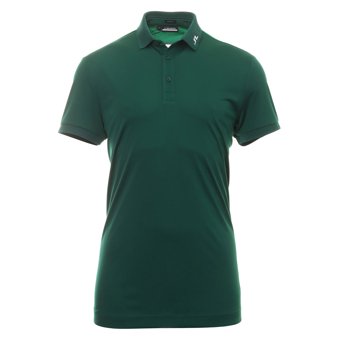 J.Lindeberg Mens Jeff Regular Fit Polo - RAIN FOREST - Golf Anything Canada