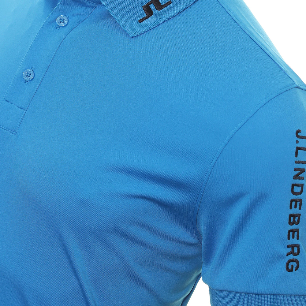 J.Lindeberg Mens Tour Tech Reg Fit Polo - BRILLIANT BLUE - Golf Anything Canada