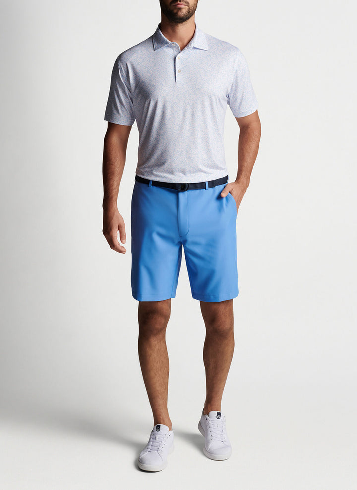 Peter Millar Mens Dazed And Transfused Performance Jersey Polo - WHITE - Golf Anything Canada
