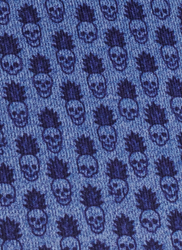 Peter Millar Mens Perth Piña Skullada Performance Quarter Zip - SPORT NAVY - Golf Anything Canada