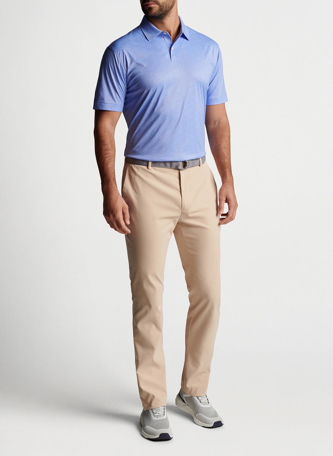 Peter Millar Mens Featherweight Squid Pro Quo Polo - IRISH MOON - Golf Anything Canada