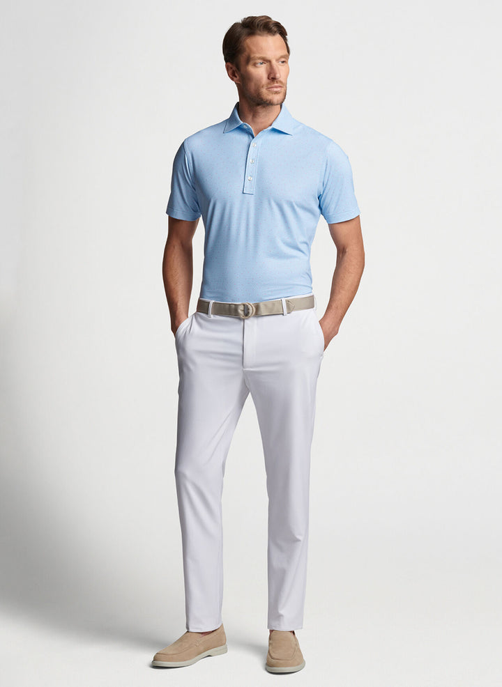 Peter Millar Mens Speakeasy Special Performance Jersey Polo - BLUE FROST - Golf Anything Canada