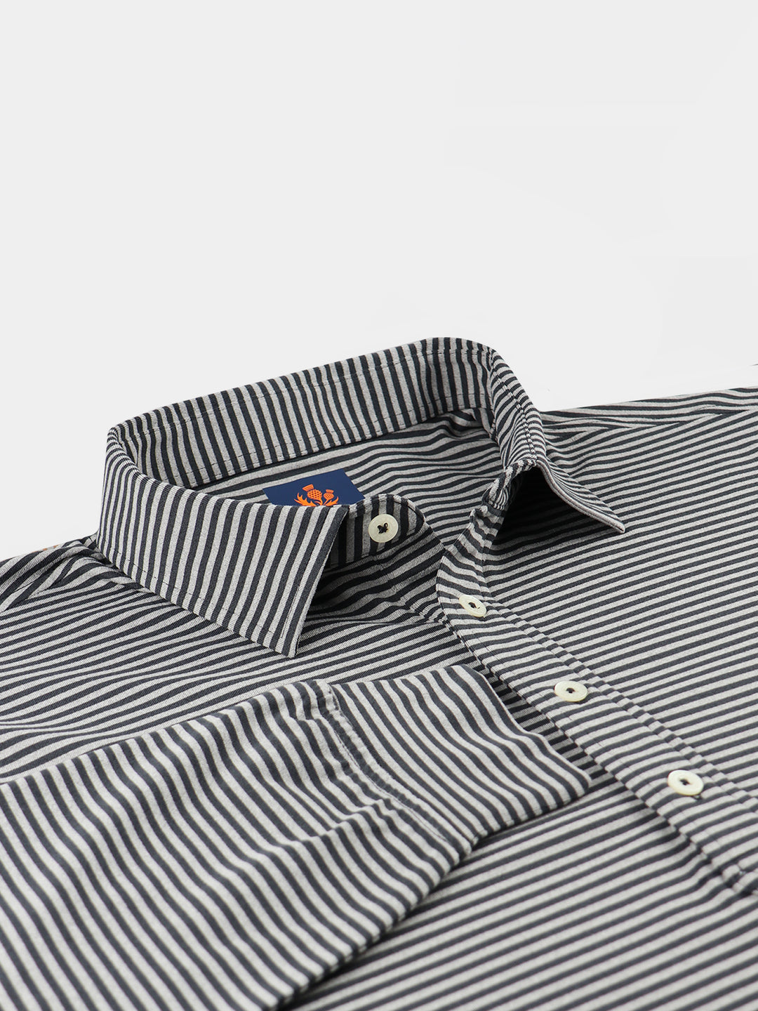Donald Ross Sport Fit Mens Jackson Long Sleeve Sport Fit Polo - BLACK/GREY - Golf Anything Canada