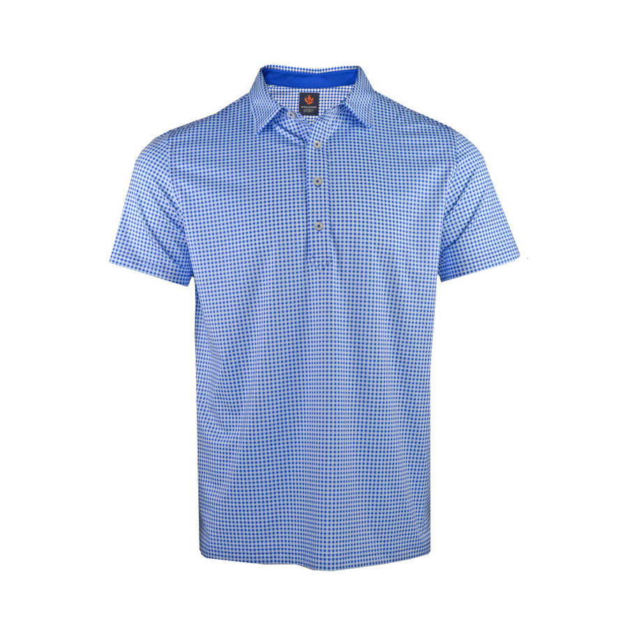 Donald Ross Mens Preston Sport Fit Polo - ROYAL/WHITE - Golf Anything Canada