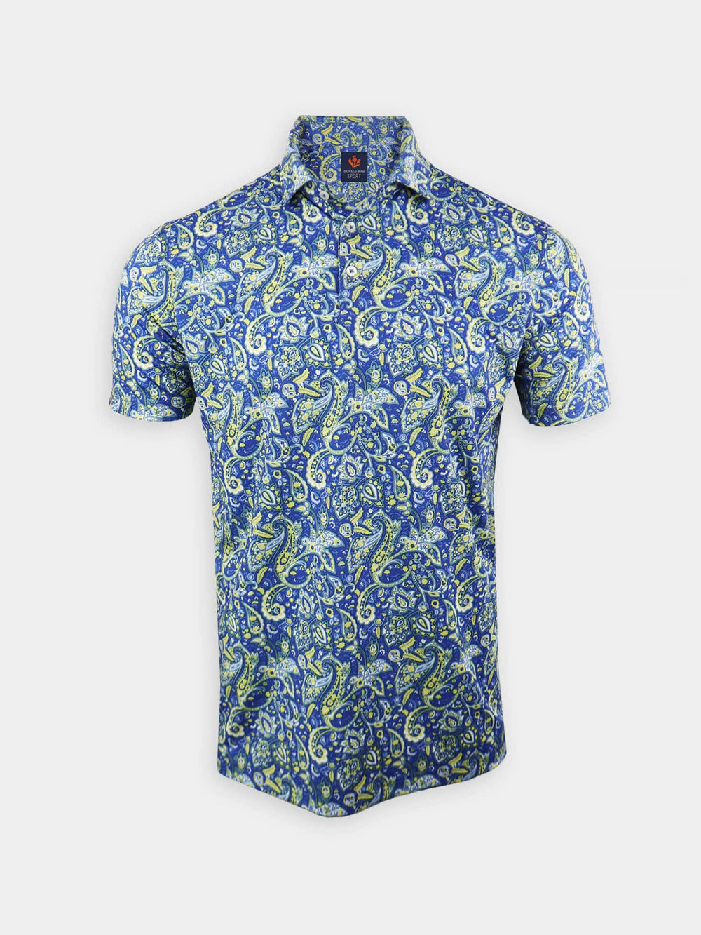 Donald Ross Mens Brad Sport Fit Polo - LAPIS MULTI - Golf Anything Canada