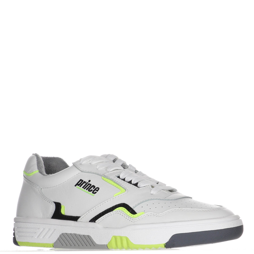 Prince Mens FST838 Heritage Sneaker - WHITE/NEON LIME - Golf Anything Canada