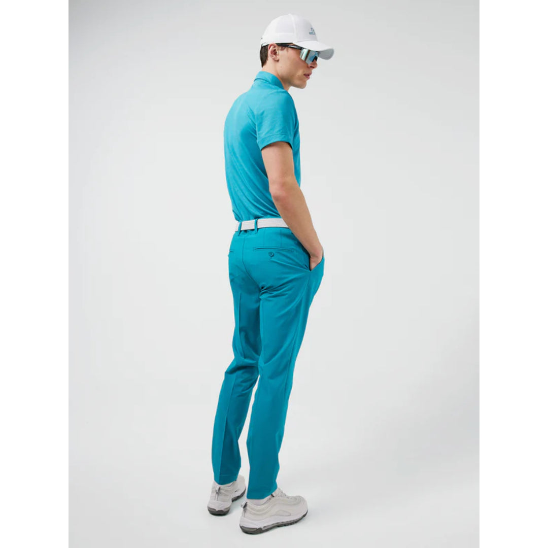 J.Lindeberg Mens Spiral Regular Fit Golf Polo - ENAMEL BLUE - Golf Anything Canada